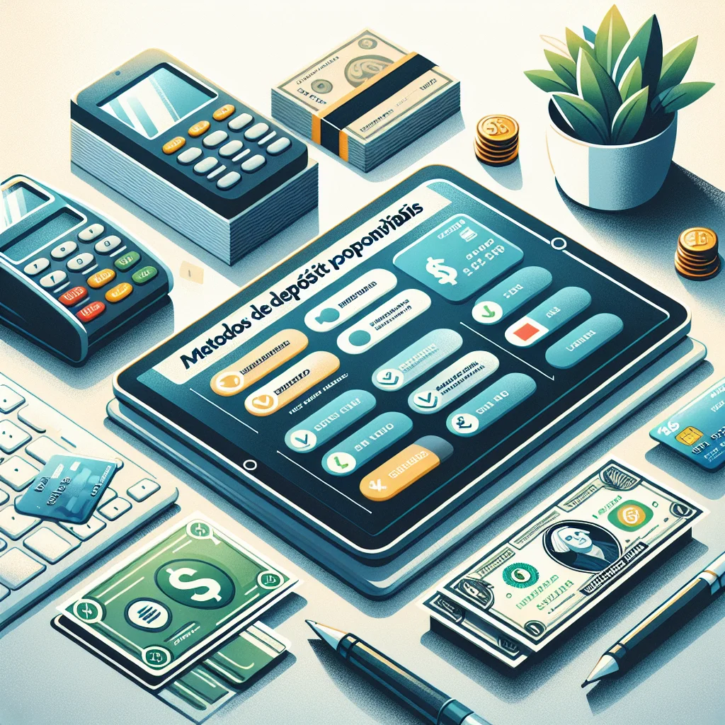 Métodos de depósito disponíveis